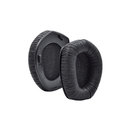 Náhradné Náušníky pre Sennheiser HDR175, RS175, Pamäťová pena + PU Koža, Čierne, 1 pár