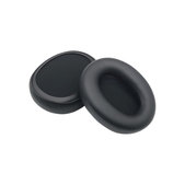 Náhradné Náušníky pre Skullcandy Crusher ANC 2, Pamäťová pena + PU Koža, Čierne, 1 pár