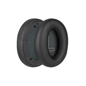 Náhradné Náušníky pre Anker Soundcore Life Q20, Pamäťová pena + PU Koža, Čierne, 1 pár