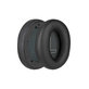 Náhradné Náušníky pre Anker Soundcore Life Q20, Pamäťová pena + PU Koža, Čierne, 1 pár