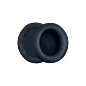Náhradné Náušníky pre Anker Soundcore Life Q45, Pamäťová pena + PU Koža, Čierne, 1 pár