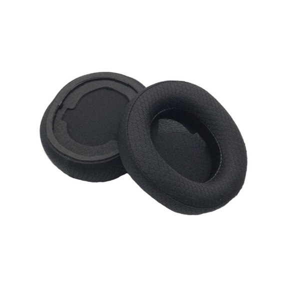 Náhradné Náušníky pre SteelSeries Arctis Nova Pro, Pamäťová pena + Textil, Čierne, 1 pár