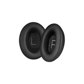 Náhradné Náušníky pre Bose QuietComfort 45, Pamäťová pena + PU Koža, Čierne, 1 pár