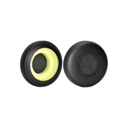 Náhradné Náušníky pre Jabra Evolve 20, 30, 40, PU Koža, Čierne, 1 pár