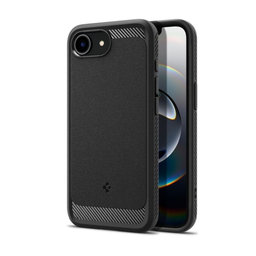 Spigen - Puzdro Rugged Armor s MagSafe pre iPhone 16e, Matte Black