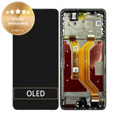 Honor Magic7 Lite - LCD Displej + Dotykové Sklo + Rám (Jade Cyan) - 0235AMMN Genuine Service Pack