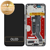 Honor 400 - LCD Displej + Dotykové Sklo + Rám (Midnight Black) - 0235APNR Genuine Service Pack