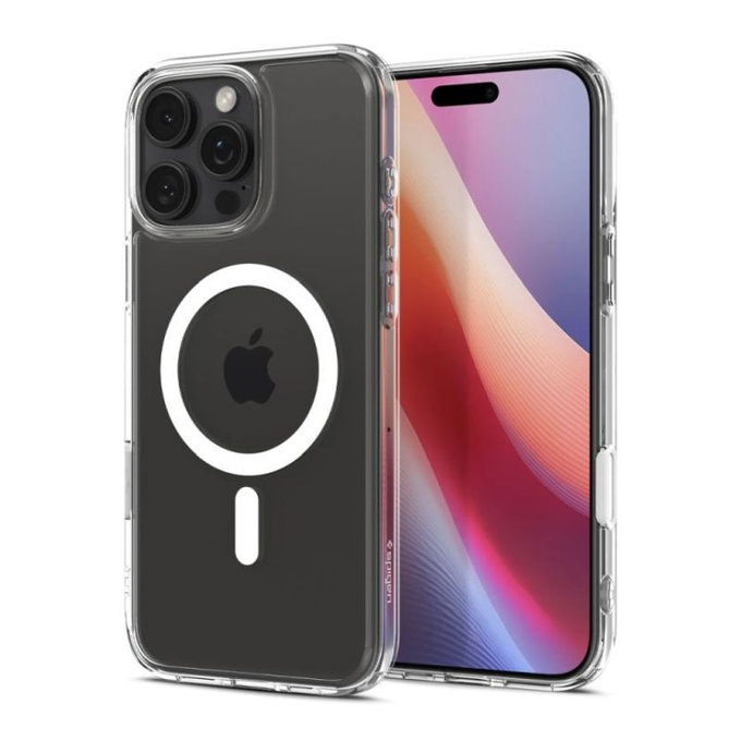 Spigen - Puzdro Ultra Hybrid "T" s MagSafe pre iPhone 16 Pro Max, biela