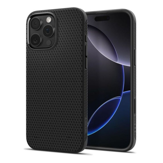 Spigen - Puzdro Liquid Air "T" s MagSafe pre iPhone 16 Pro Max, Matte Black