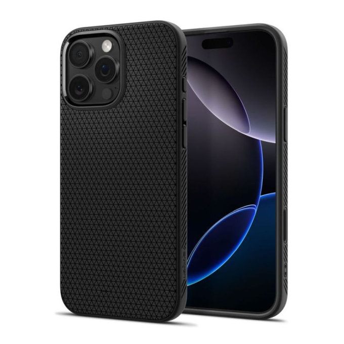 Spigen - Puzdro Liquid Air "T" s MagSafe pre iPhone 16 Pro, Matte Black