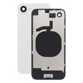 Apple iPhone 16e - Sklo Zadného Housingu + Sklíčko Kamery + Kovový Pliešok (White)