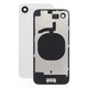 Apple iPhone 16e - Sklo Zadného Housingu + Sklíčko Kamery + Kovový Pliešok (White)
