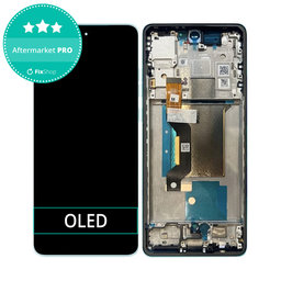 Motorola Edge 60 Fusion - LCD Displej + Dotykové Sklo + Rám (Amazonite) OLED