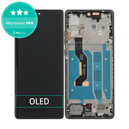 Motorola Moto G85 5G XT2427-3 - LCD Displej + Dotykové Sklo + Rám (Urban Grey) OLED