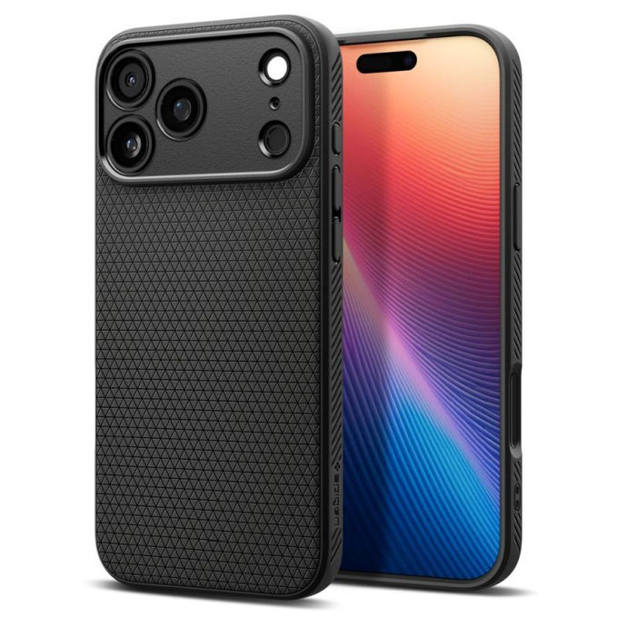 Spigen - Puzdro Liquid Air pre iPhone 17 Pro, Matte Black
