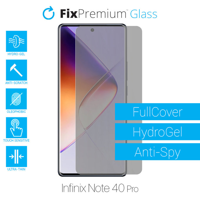 FixPremium HydroGel Anti-Spy - Ochranná Fólia pre Infinix Note 40 Pro