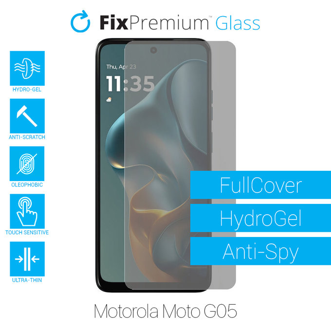 FixPremium HydroGel Anti-Spy - Ochranná Fólia pre Motorola Moto G05