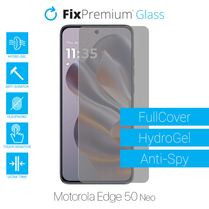 FixPremium HydroGel Anti-Spy - Ochranná Fólia pre Motorola Edge 50 Neo