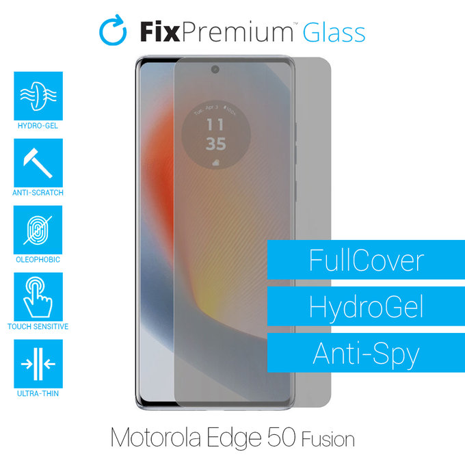 FixPremium HydroGel Anti-Spy - Ochranná Fólia pre Motorola Edge 50 Fusion