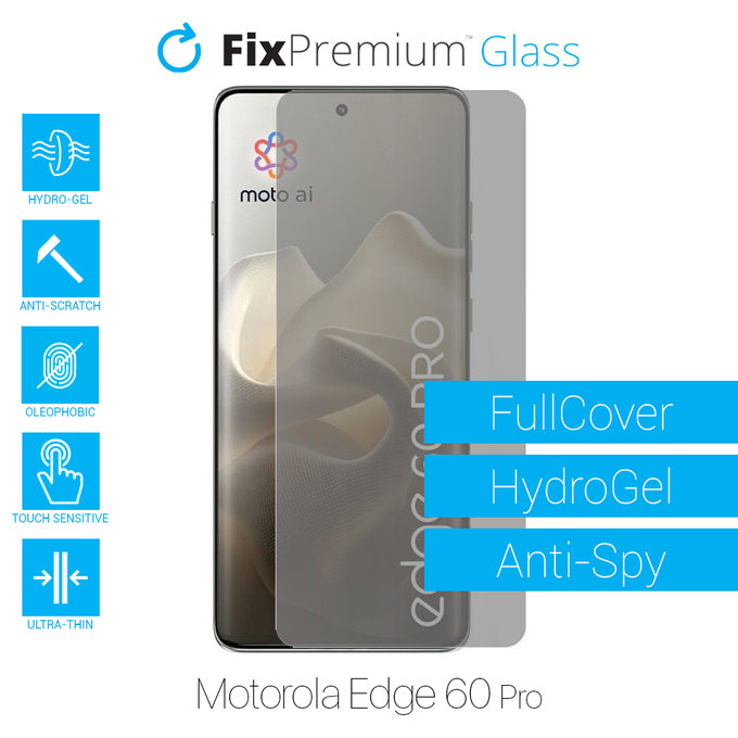 FixPremium HydroGel Anti-Spy - Ochranná Fólia pre Motorola Edge 60 Pro