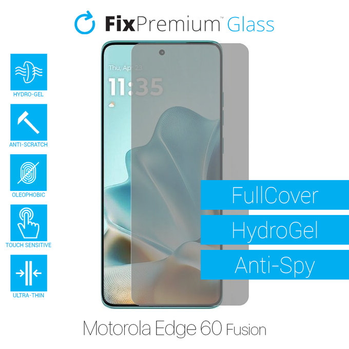 FixPremium HydroGel Anti-Spy - Ochranná Fólia pre Motorola Edge 60 Fusion