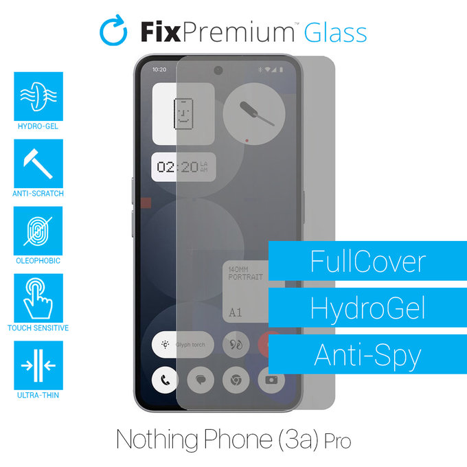 FixPremium HydroGel Anti-Spy - Ochranná Fólia pre Nothing Phone (3a) Pro