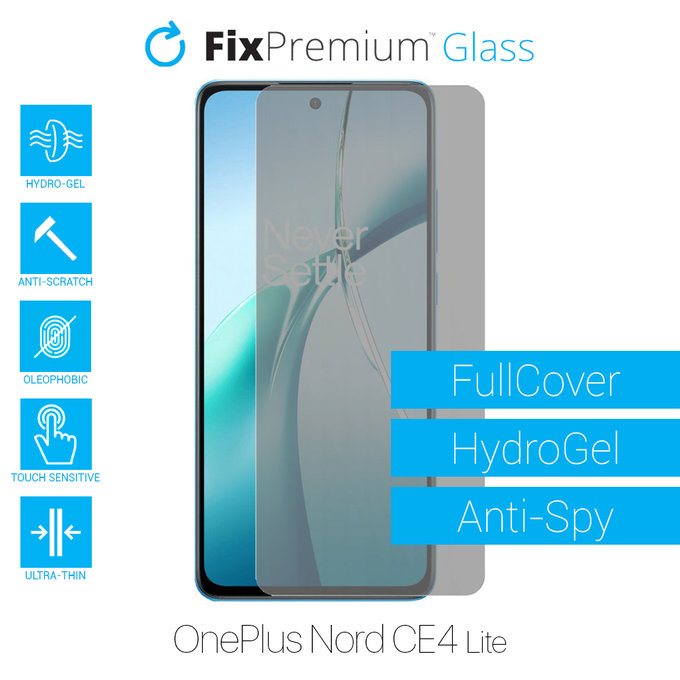 FixPremium HydroGel Anti-Spy - Ochranná Fólia pre OnePlus Nord CE4 Lite