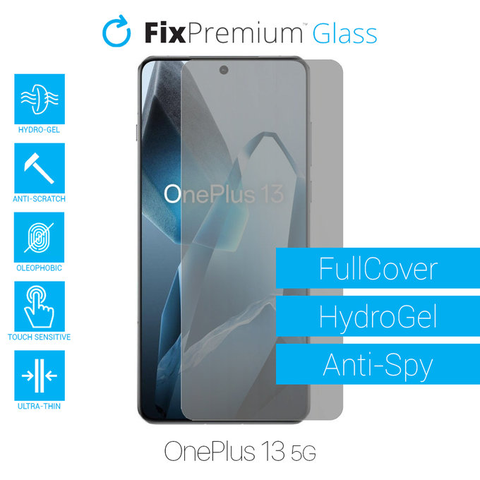FixPremium HydroGel Anti-Spy - Ochranná Fólia pre OnePlus 13 5G CPH2655