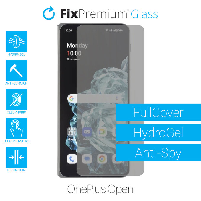 FixPremium HydroGel Anti-Spy - Ochranná Fólia pre OnePlus Open