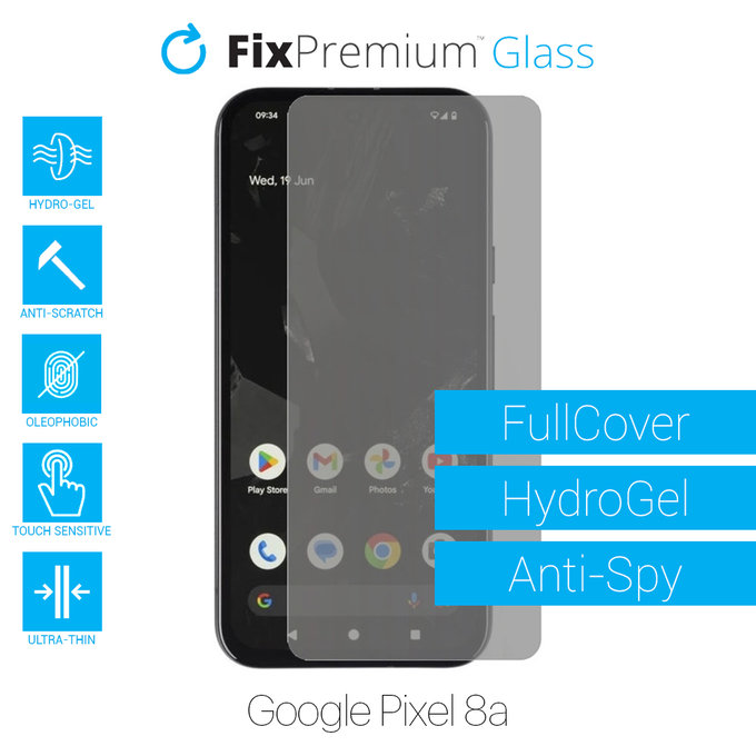 FixPremium HydroGel Anti-Spy - Ochranná Fólia pre Google Pixel 8a