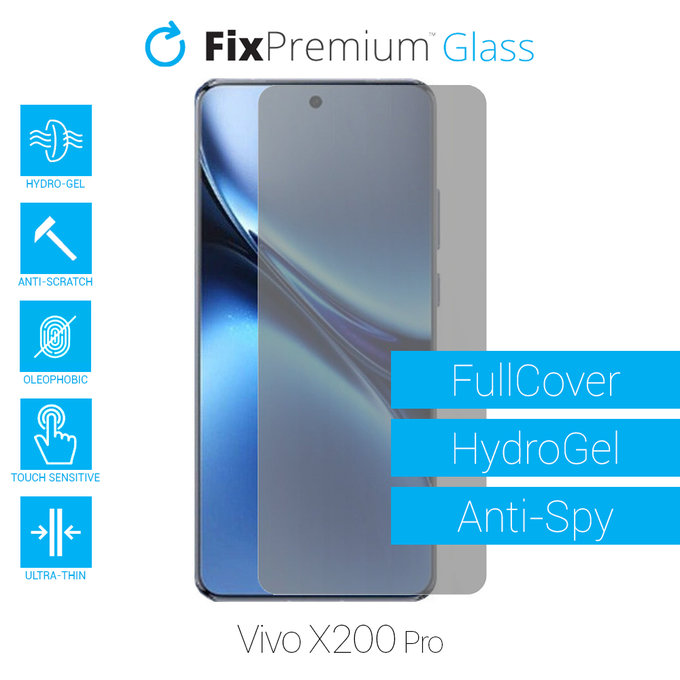 FixPremium HydroGel Anti-Spy - Ochranná Fólia pre Vivo X200 Pro