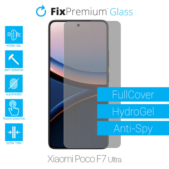FixPremium HydroGel Anti-Spy - Ochranná Fólia pre Xiaomi Poco F7 Ultra
