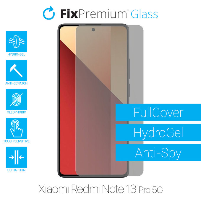 FixPremium HydroGel Anti-Spy - Ochranná Fólia pre Xiaomi Redmi Note 13 Pro 5G 2312DRA50C
