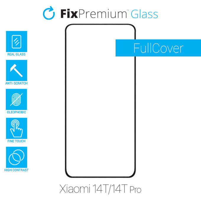 FixPremium FullCover Glass - Tvrdené Sklo pre Xiaomi 14T, 14T Pro