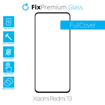 FixPremium FullCover Glass - Tvrdené Sklo pre Xiaomi Redmi 13