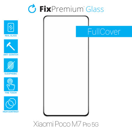 FixPremium FullCover Glass - Tvrdené Sklo pre Xiaomi Poco M7 Pro 5G