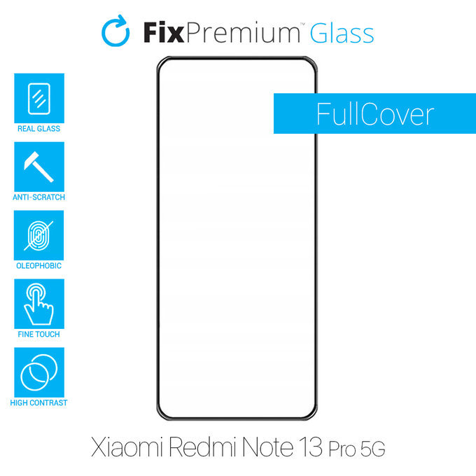 FixPremium FullCover Glass - Tvrdené Sklo pre Xiaomi Redmi Note 13 Pro 5G 2312DRA50C