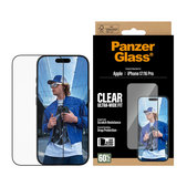 Tvrdené sklo UWF s aplikátorom pre iPhone 17/16 Pro, Čierna, PanzerGlass