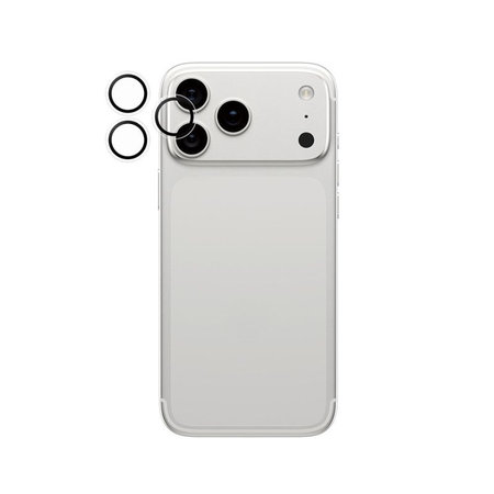PanzerGlass - Ochranný kryt objektívu Hoops pre iPhone 16 Pro, 16 Pro Max, 17 Pro, 17 Pro Max, transparentná