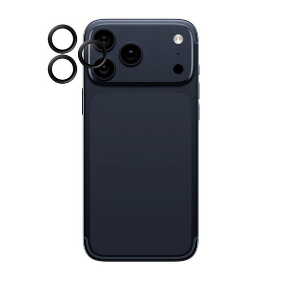 PanzerGlass - Ochranný kryt objektívu Hoops pre iPhone 17 Pro Max/17 Pro/16 Pro Max/16 Pro, čierna