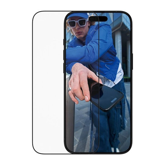 PanzerGlass - Tvrdené sklo UWF s aplikátorom pre iPhone Air, čierna