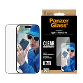 Tvrdené sklo UWF s aplikátorom pre iPhone 17 Pro, Čierna, PanzerGlass
