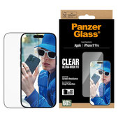 Tvrdené sklo UWF s aplikátorom pre iPhone 17 Pro, Čierna, PanzerGlass