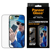 Tvrdené sklo UWF s Fastfit pre iPhone 17 Pro, Čierna, PanzerGlass