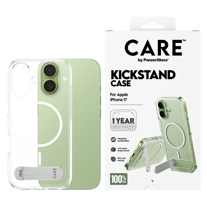 Puzdro Kickstand pre iPhone 17, Transparentná, PanzerGlass