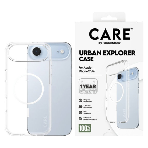 Puzdro Urban Explorer s MagSafe pre iPhone Air, Biela, CARE