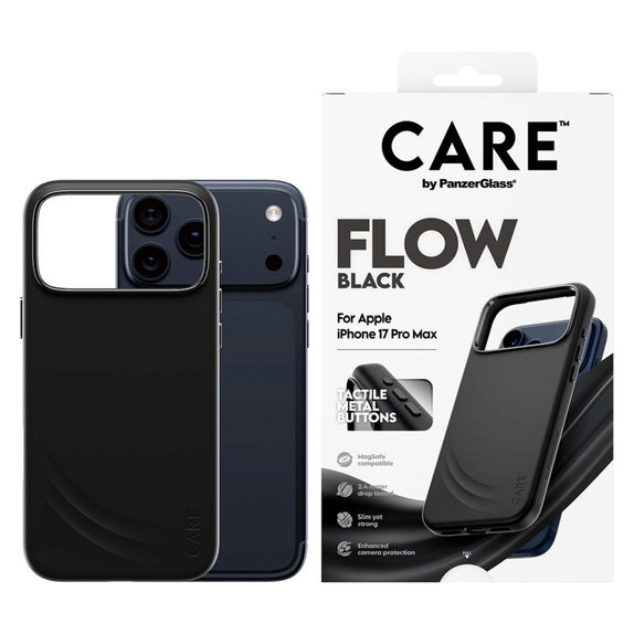 Puzdro FLOW s MagSafe pre iPhone 17 Pro Max, Čierna, PanzerGlass