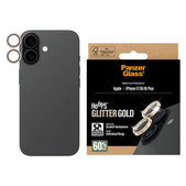 Ochranný kryt objektívu Hoops pre iPhone 17/16 Plus/16, Glitter Gold, PanzerGlass