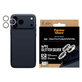 Ochranný kryt objektívu Hoops pre iPhone 17 Pro Max/17 Pro/16 Pro Max/16 Pro, Glitter Silver, PanzerGlass