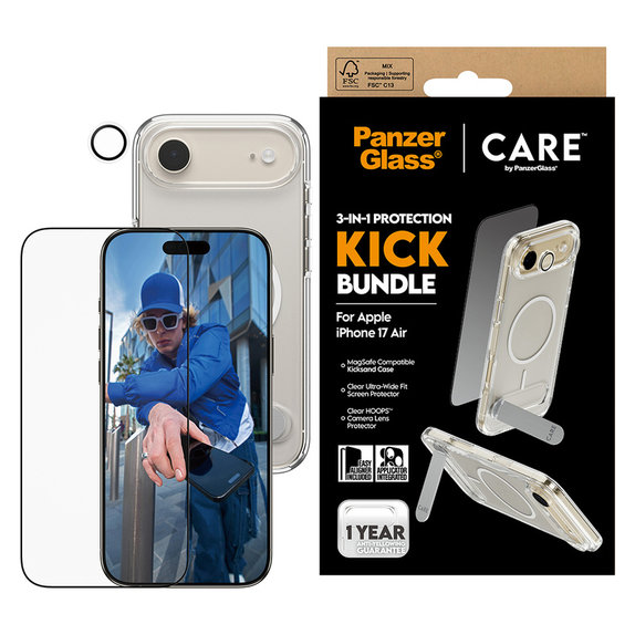 Bundle 3v1 Kick pre iPhone Air, PanzerGlass